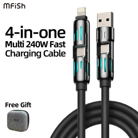 4-in-1 Multi USB Charging Cable | كابل شحن USB متعدد 4 في 1
